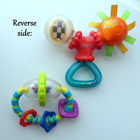 2 BABY TOYS, FISHER-PRICE + KIDS II, MOVING PARTS, BRIGHT and CLEAN - Picture 2 of 5